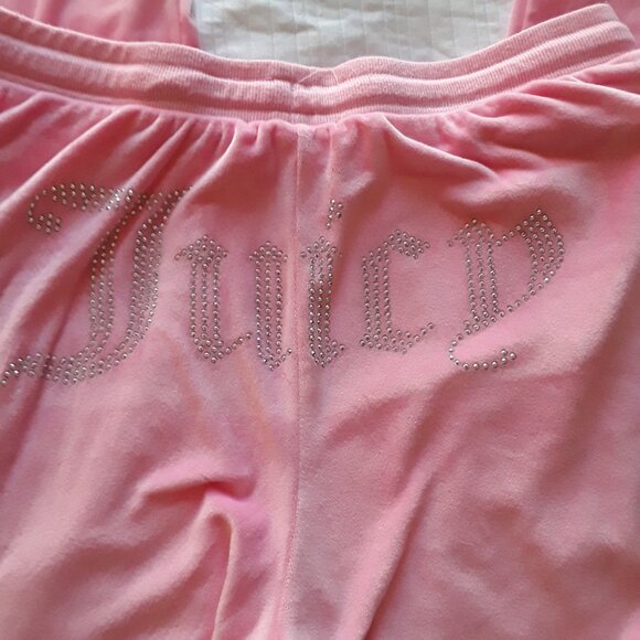 EUC Juicy Couture Sleepwear Women's Velvet Fleece Lounge Pajama Pants Size S - Picture 4 of 4